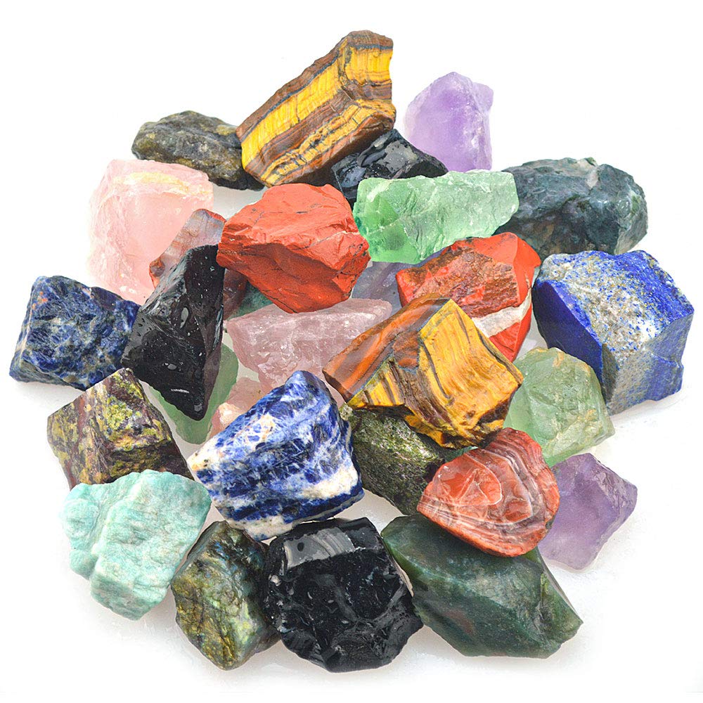 Forby mix pierres brutes Madagascar 1 pouce, couleurs naturelles pour décoration