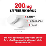 Force Factor Caféine comprimés concentration pour une efficacité accrue au travail.