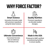 Force Factor Caféine comprimés sport et travail, énergie et clarté.