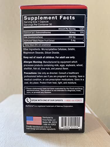 Force Factor DIM, production-usa, normes qualité et traçabilité.