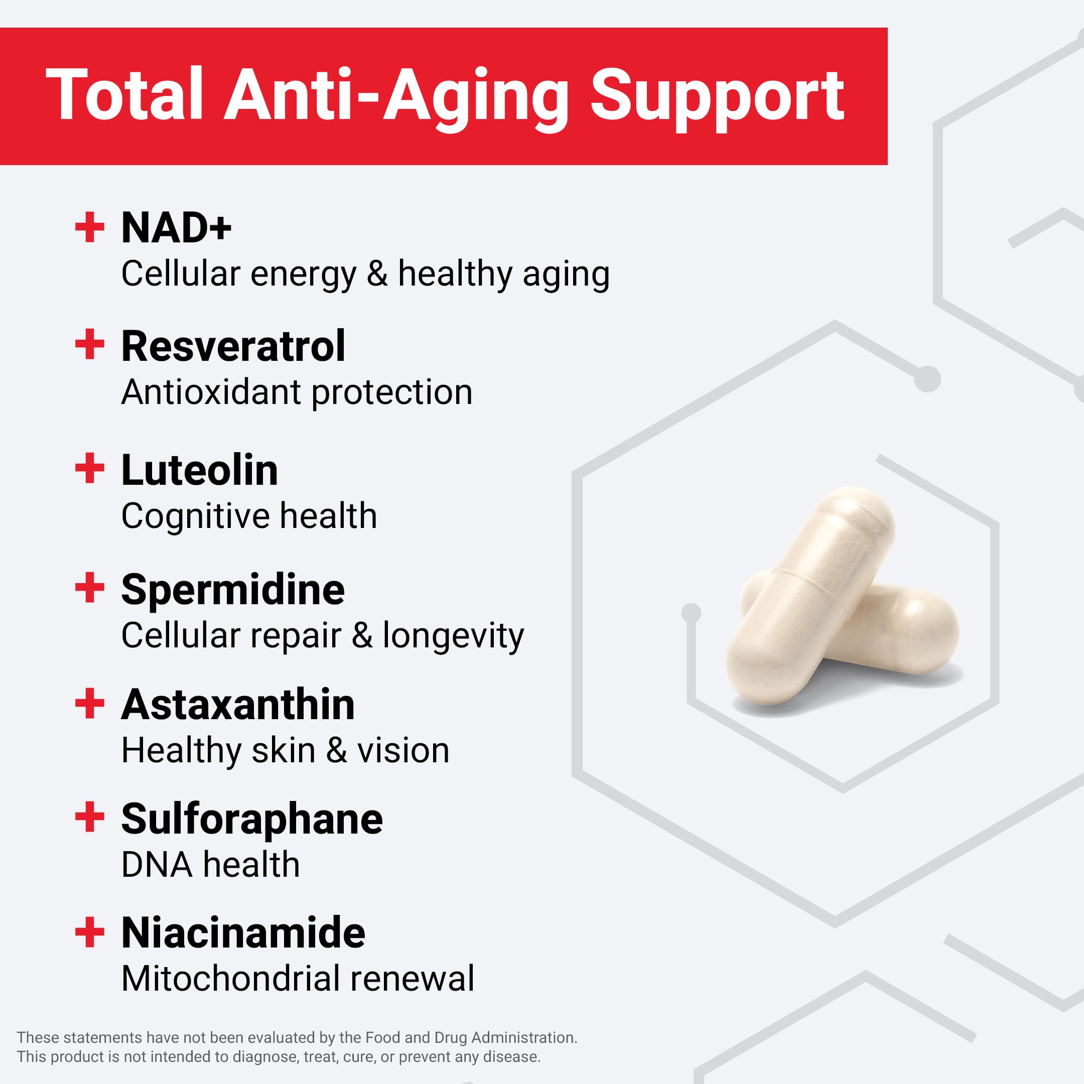 Force Factor NAD+ : focus sur l astaxanthine et son potentiel antioxydant.