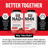 Force Factor NMN Longevity - ingrédients clés et vitamines B.