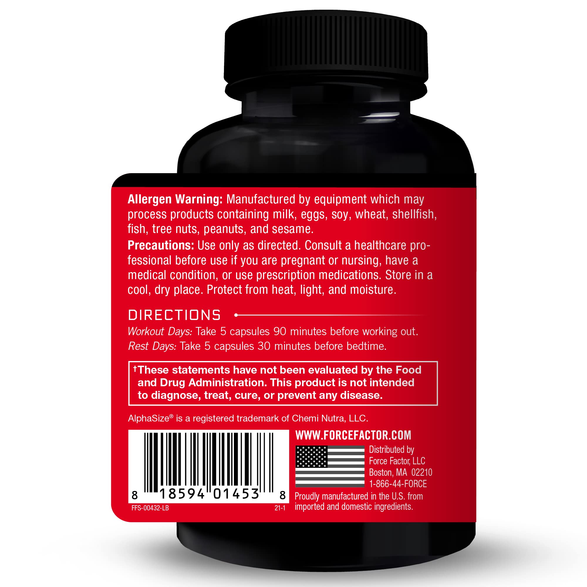 Pack 2 Force Factor Prime HGH Secretion Activator pour routine sportive.