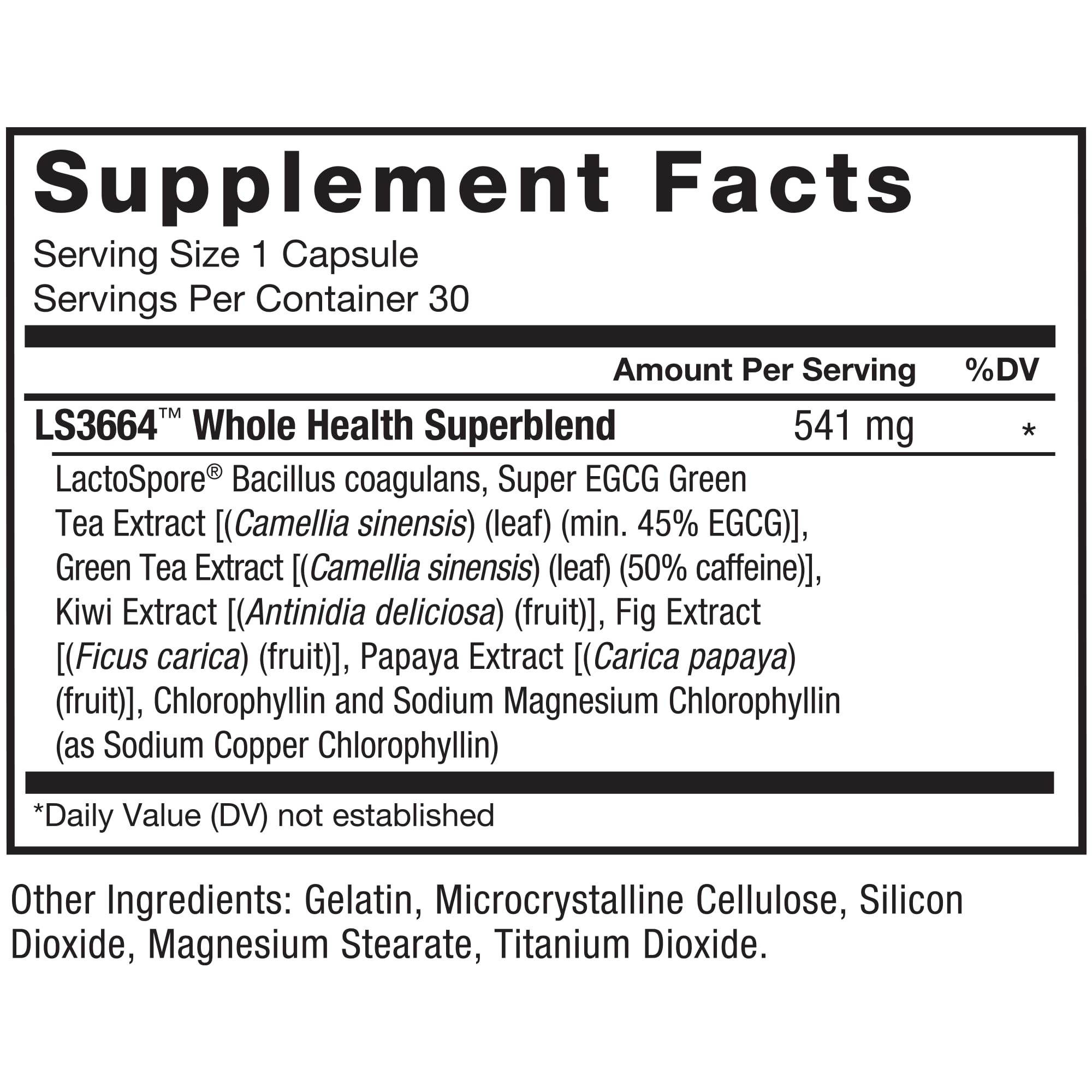 ProbioSlim; thé vert et caféine comme source d’énergie légère après le réveil.