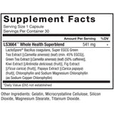 ProbioSlim; thé vert et caféine comme source d’énergie légère après le réveil.