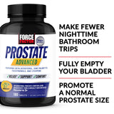 Force Factor Prostate Advanced – Tablettes faciles à prendre au cours de la journée.