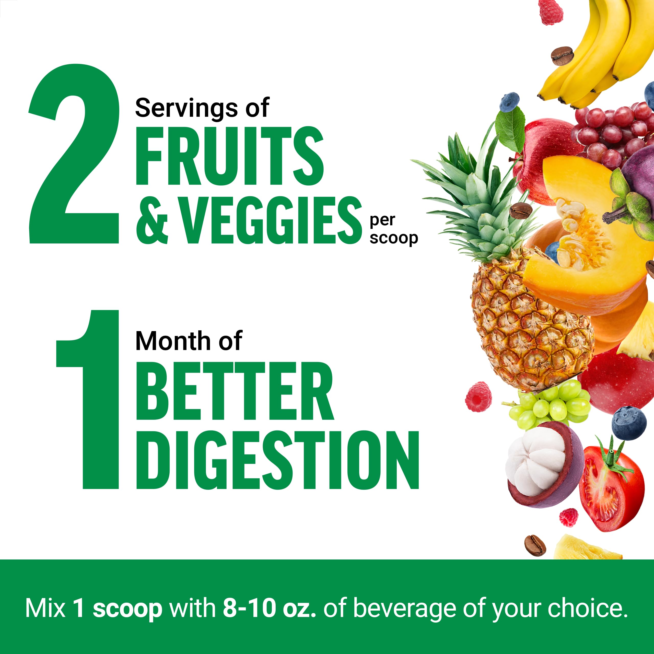 Force Factor Smarter Greens probiotiques et enzymes pour soutenir la digestion.
