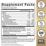 CoQ10 et vitamines B mis en avant, énergie potentielle.