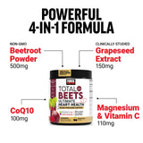 Force Factor Total Beets: flacon CoQ10, énergie potentielle au quotidien.