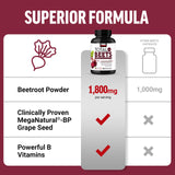 Force Factor Total Beets – dosage quotidien en capsules prêt à être pris.