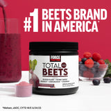 Force Factor Total Beets énergie naturelle sans caféine pour journée active.