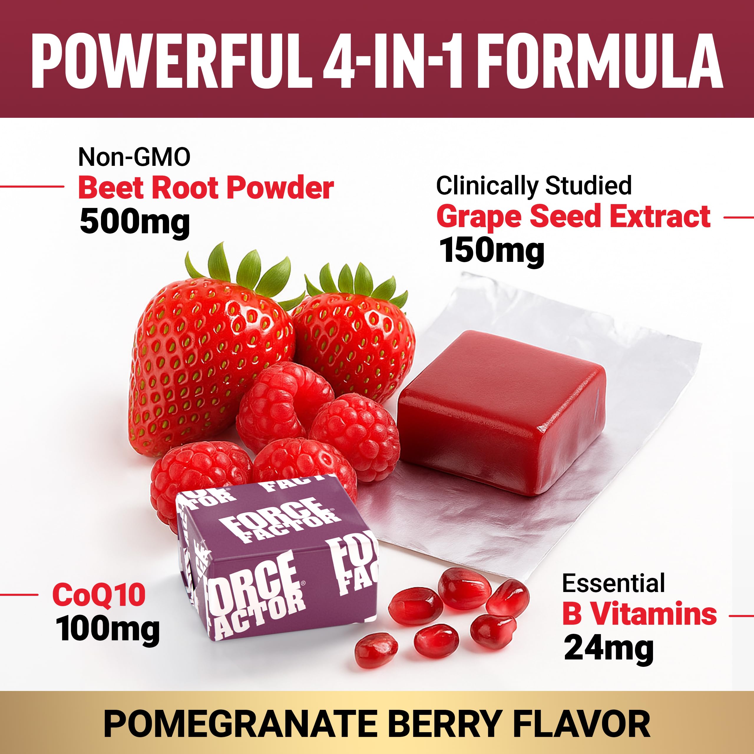 Force Factor Total Beets: fiche nutritionnelle et ingrédients détaillés