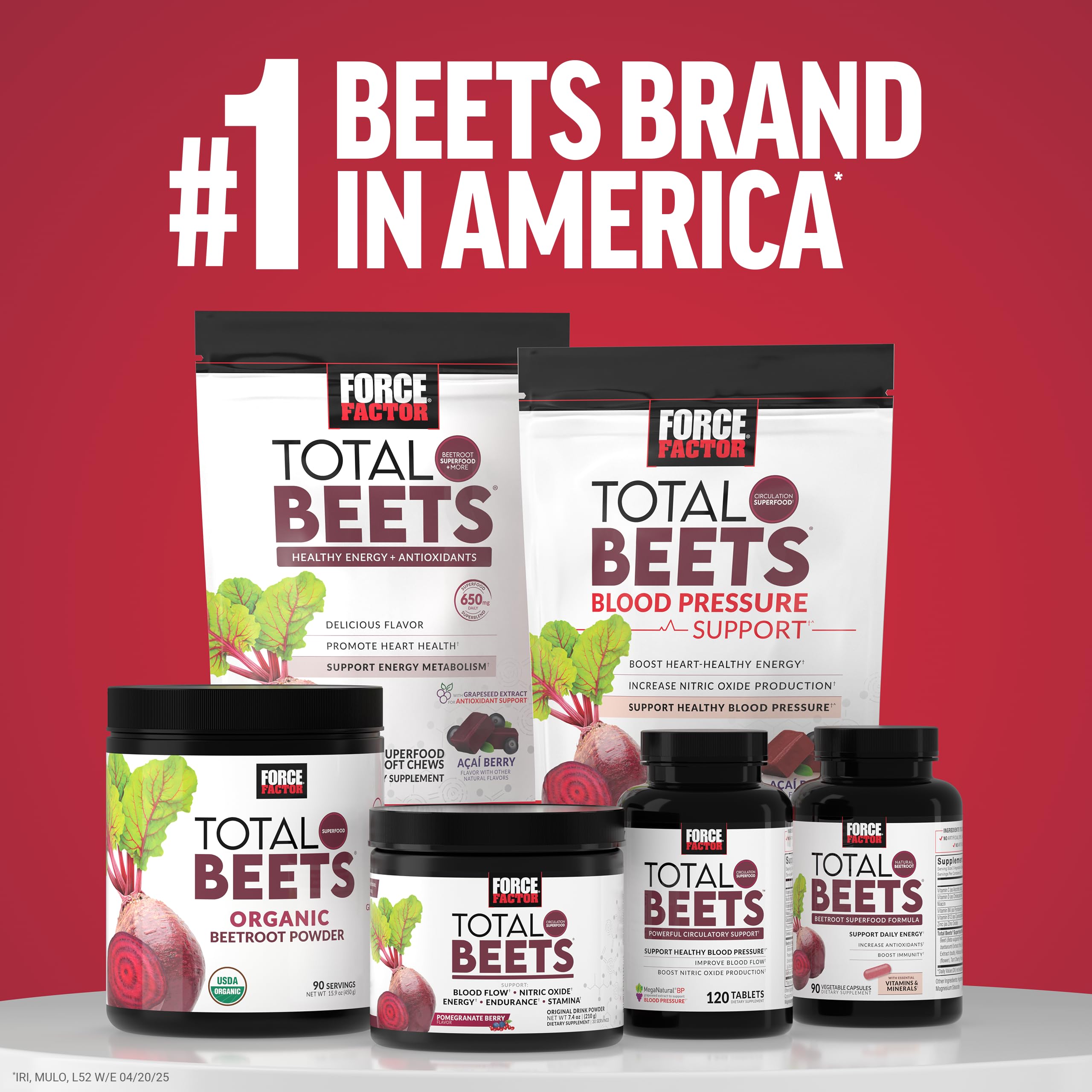 Force Factor Total Beets: emballage clair, prêt à offrir ou acheter.