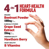 Force Factor Total Beets – poudre de betterave biologique illustrant 1800 mg par portion.