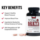 Force Factor Total Beets, tablettes ensemble; prise quotidienne facile pour soutenir la circulation.