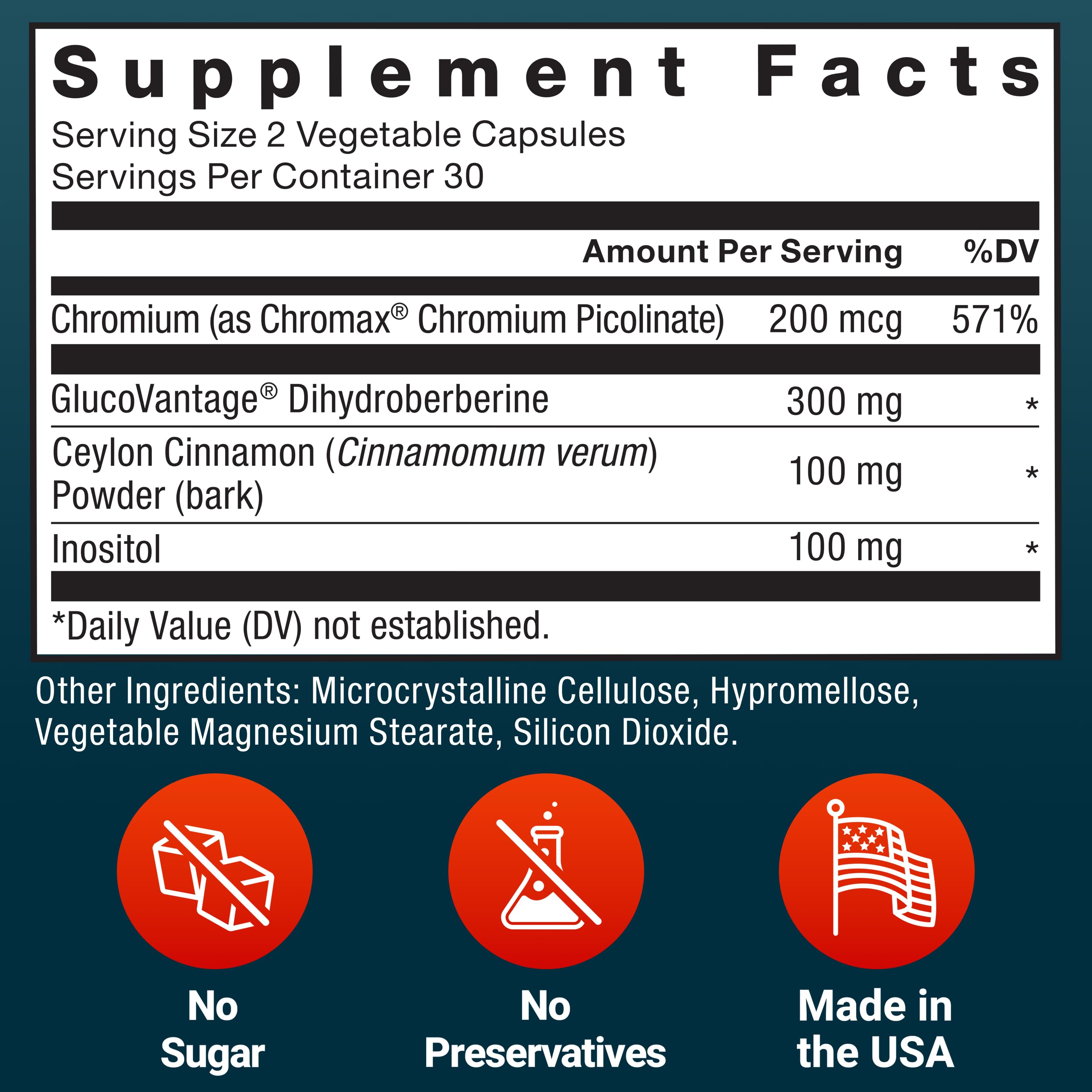 Ceylon cannelle et inositol complètent Force Factor Ultra Berberine.
