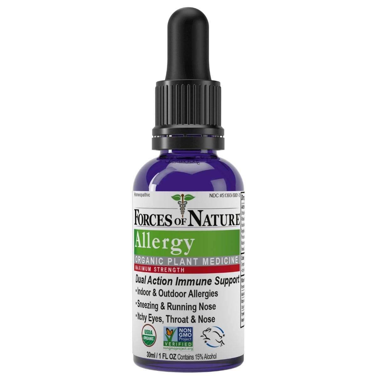 Forces de la Nature – gouttes sous langue pour soulager rapidement les allergies.