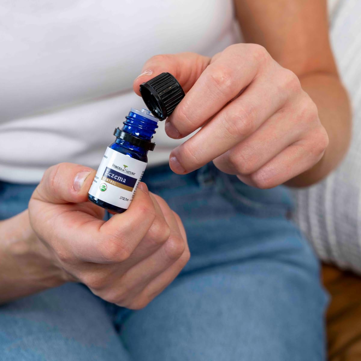 Forces of Nature Eczema Control : ingrédients naturels visibles et propres
