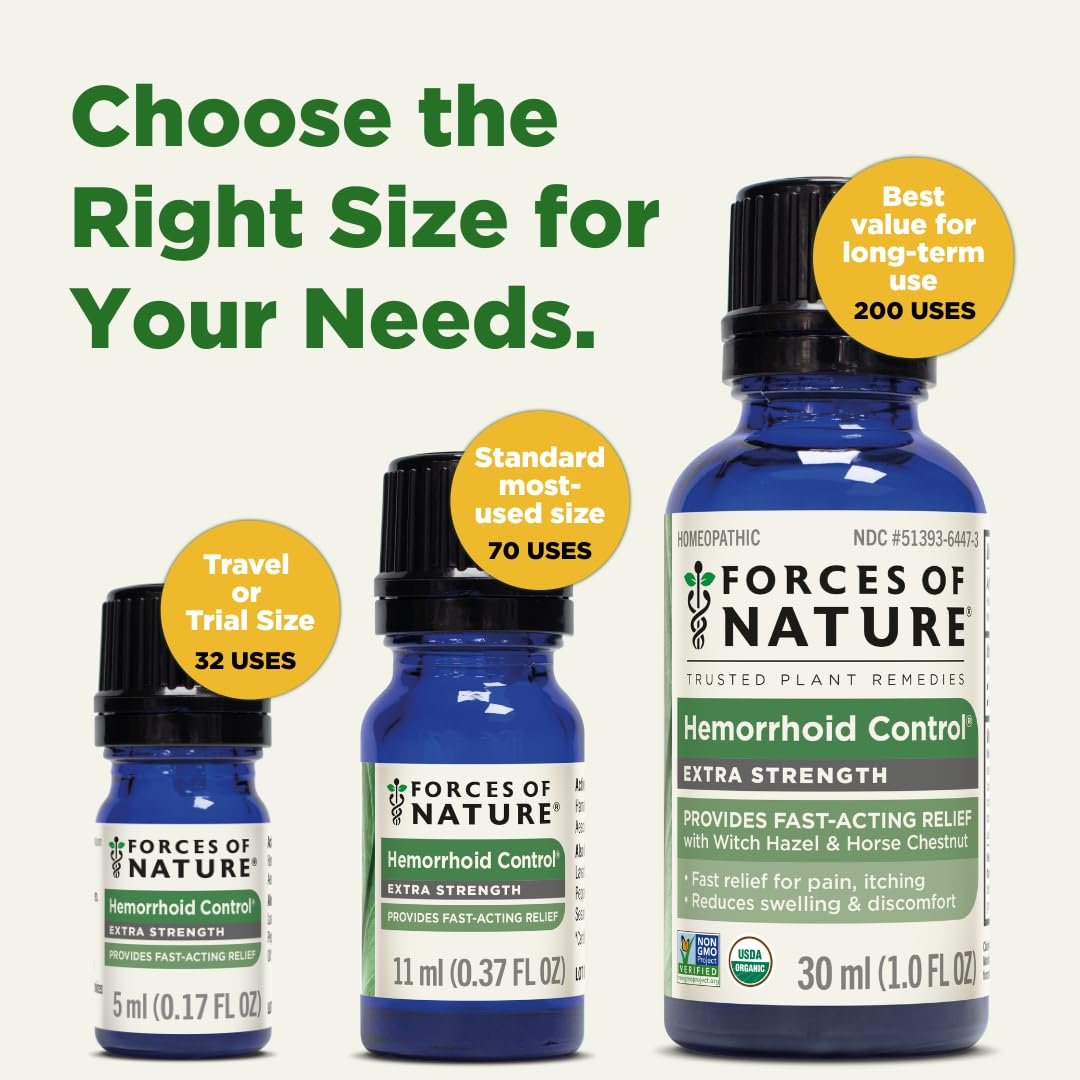 Forces of Nature Hemorrhoid Control — lavande apporte douceur et arôme apaisant