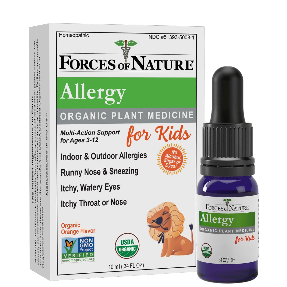 Forces of Nature – bouteille d’allergie enfants, soulagement naturel.