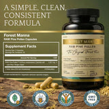 Forest Manna Pine Pollen Capsules: expertise depuis 2010, formulation pensée pour l'équilibre quotidien.