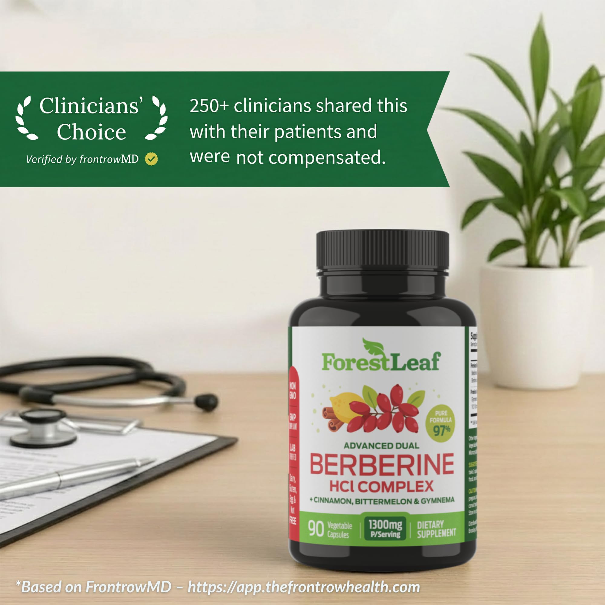 ForestLeaf Berberine – melon amer et mélange botanique pour un profil naturel.