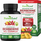 ForestLeaf Berberine – bouteille de capsules pour énergie naturelle.