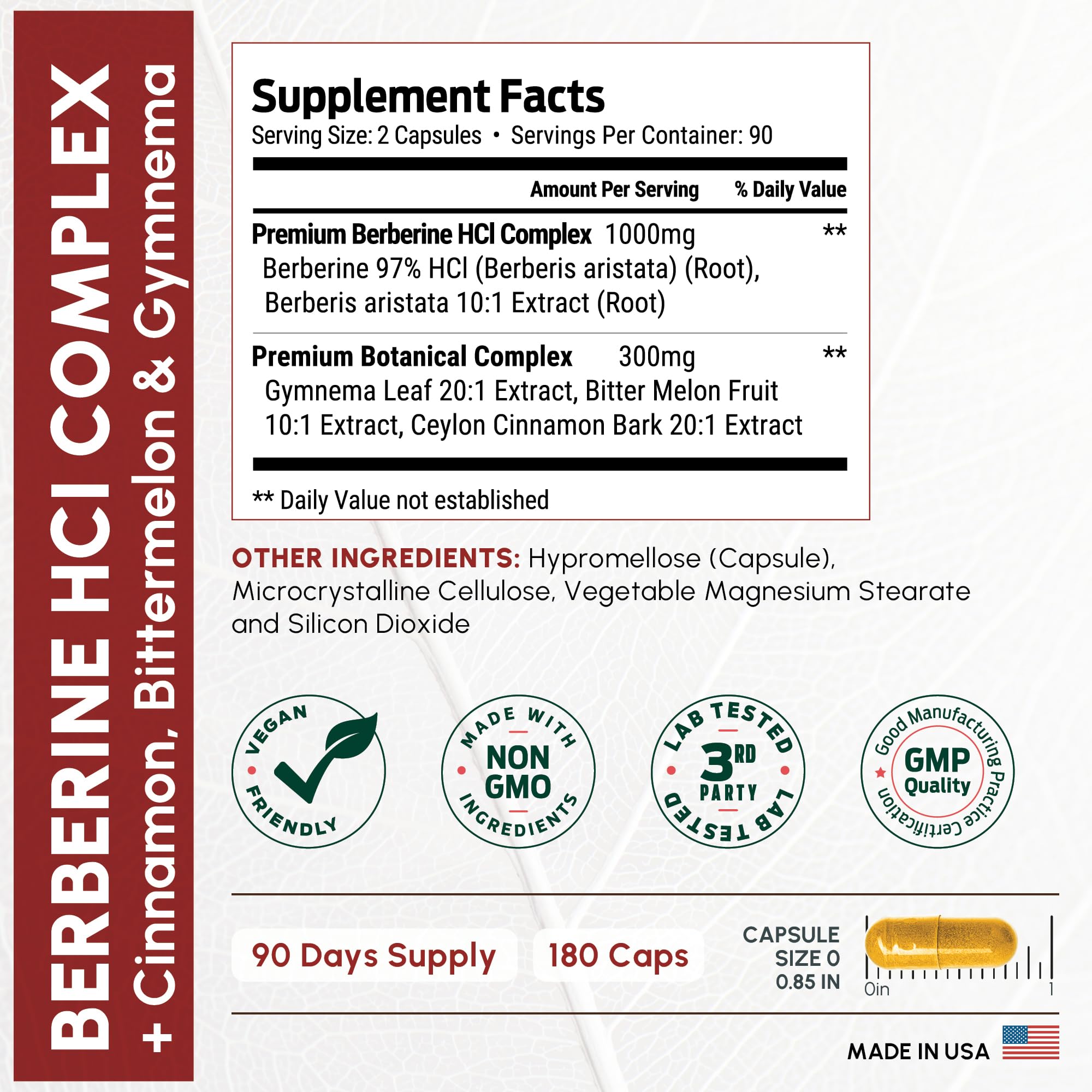 ForestLeaf Berberine – dose journalière en capsules adaptée à votre routine.
