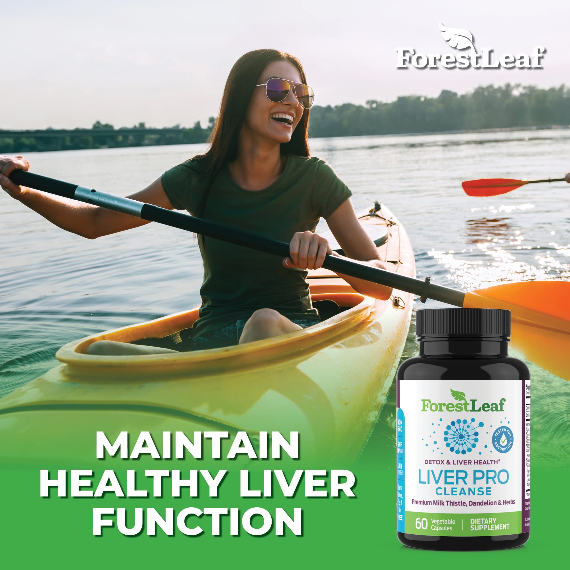 ForestLeaf Capsules végétales – capsules végétales sans allergènes courants.