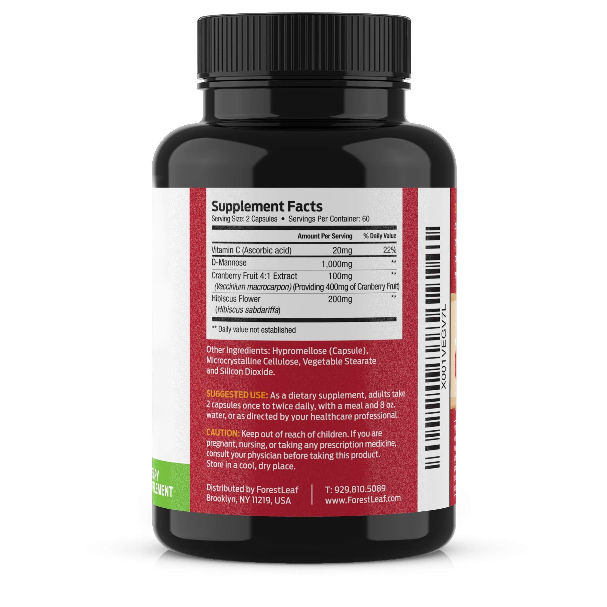 ForestLeaf D Mannose : produit fabriqué selon des tests de qualité.