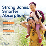 ForestLeaf D3+K2, tableau absorption optimisée, meilleure assimilation du calcium.