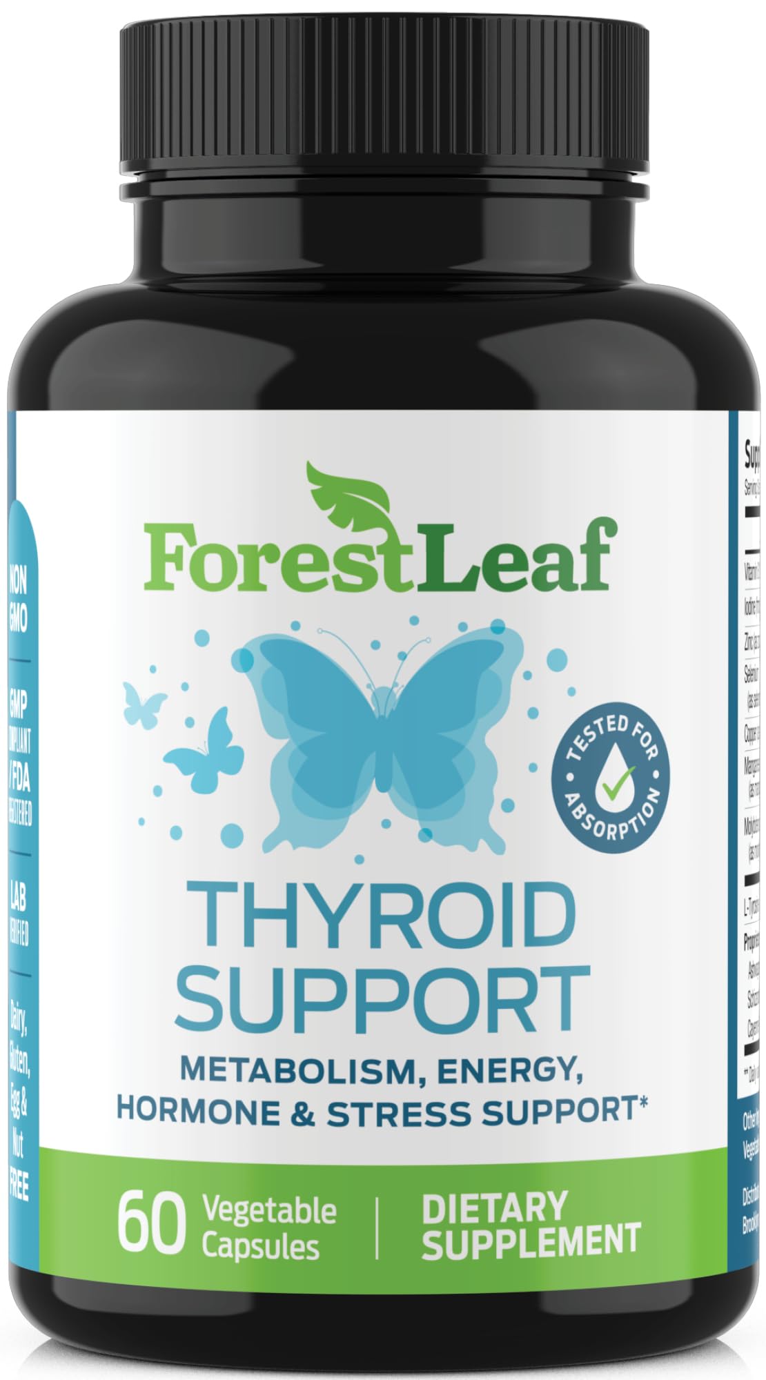 ForestLeaf Emballage Sans allergenes Thyroide: emballage adapté aux régimes végétariens