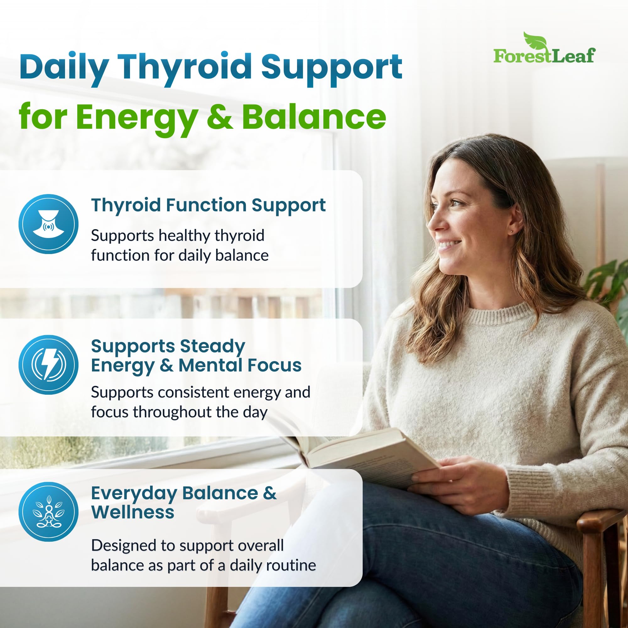 ForestLeaf Ingrédients Thyroide: mélange de nutriments essentiels