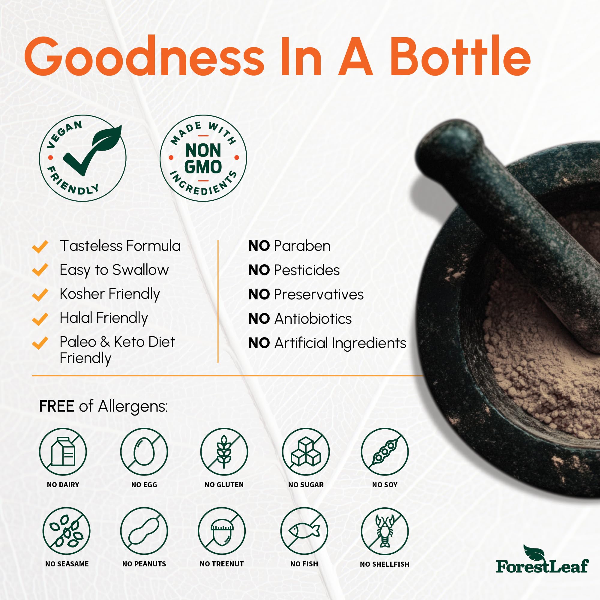 ForestLeaf Quercétine capsules végétales — format pratique