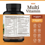 ForestLeaf Quotidien Multivitamines pour Homme — flacon compact, pratique pour le voyage et le quotidien.