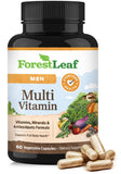 ForestLeaf Quotidien Multivitamines pour Homme — emballage et étiquette qui mettent en évidence les bénéfices.