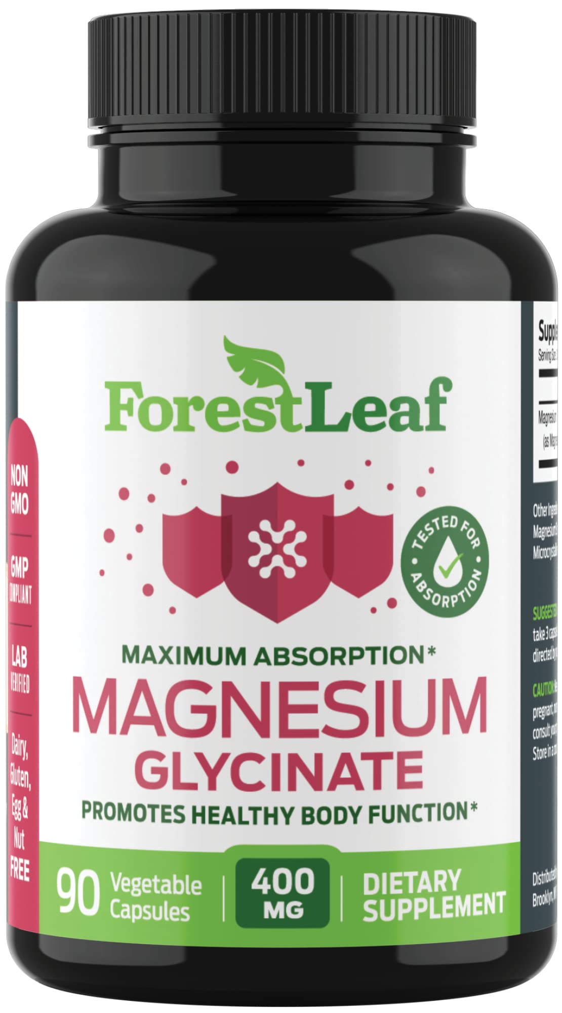 ForestLeaf Sans Allergènes — Convient aux végétariens et régimes sans allergènes.