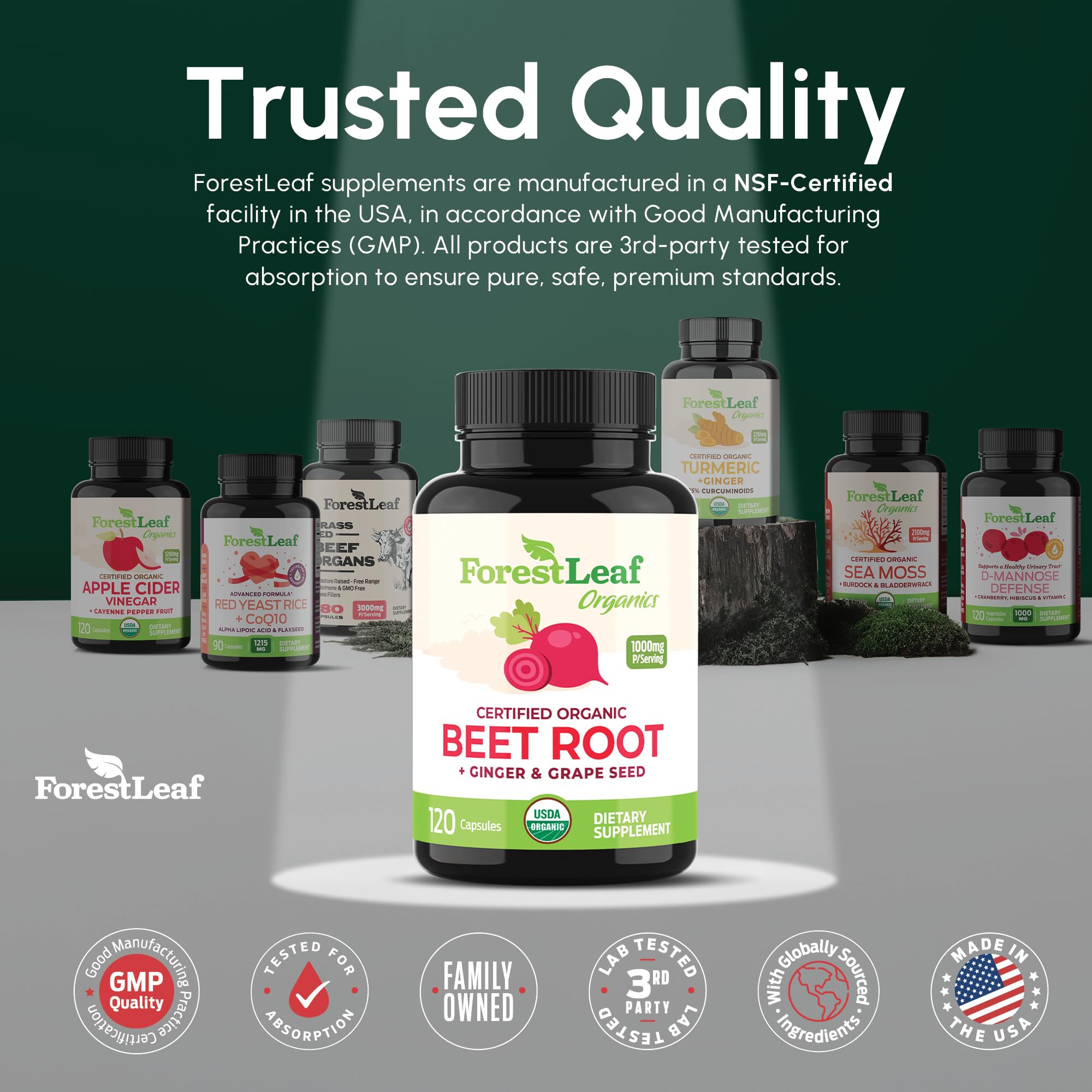 ForestLeaf Betterave bio – option naturelle pour le bien-être quotidien.