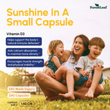ForestLeaf Vitamine D3 - capsules faciles à avaler, format pratique.