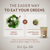 Forest Super Foods Australian Greens – chou frisé: fibre et minéraux pour la digestion.