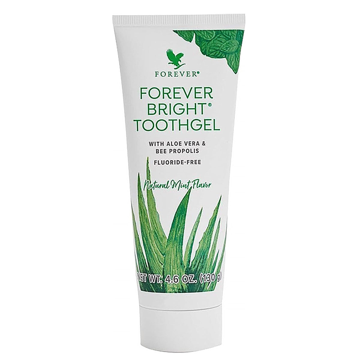 Forever Bright gel dentaire sans fluorure pour un brossage sûr et frais.