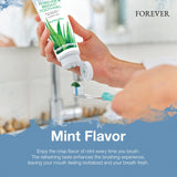 Forever Bright gel dentaire Aloe vera, texture douce et agréable.