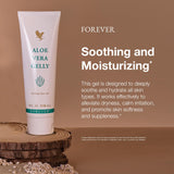 Forever Living Aloe Vera Gelly, application facile sur peau irritée ou sèche.