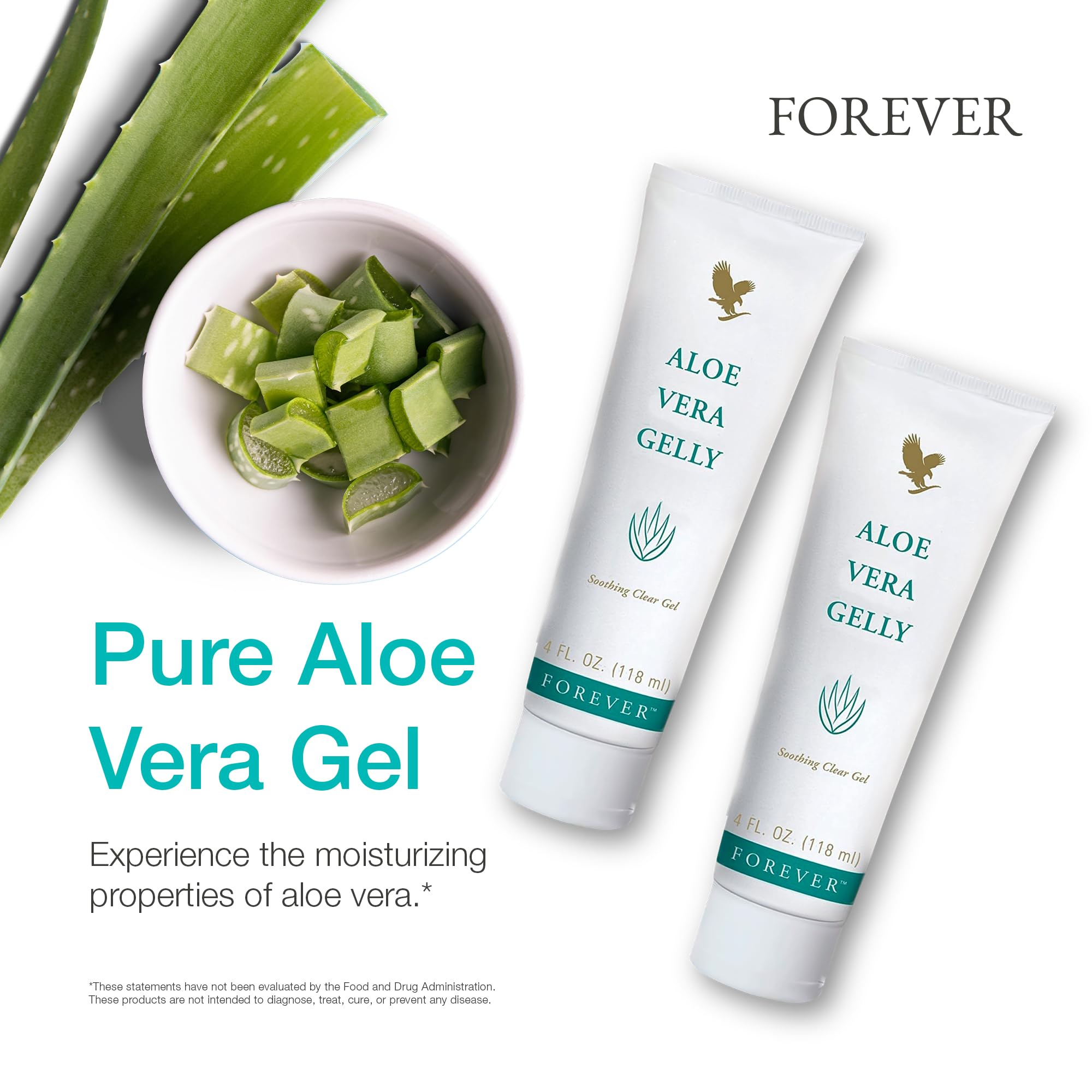Forever Living Aloe Vera Gelly, ingrédients d'origine végétale pour nourrir la peau.