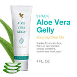 Forever Living Aloe Vera Gelly, texture légère et absorption rapide sans résidu gras.