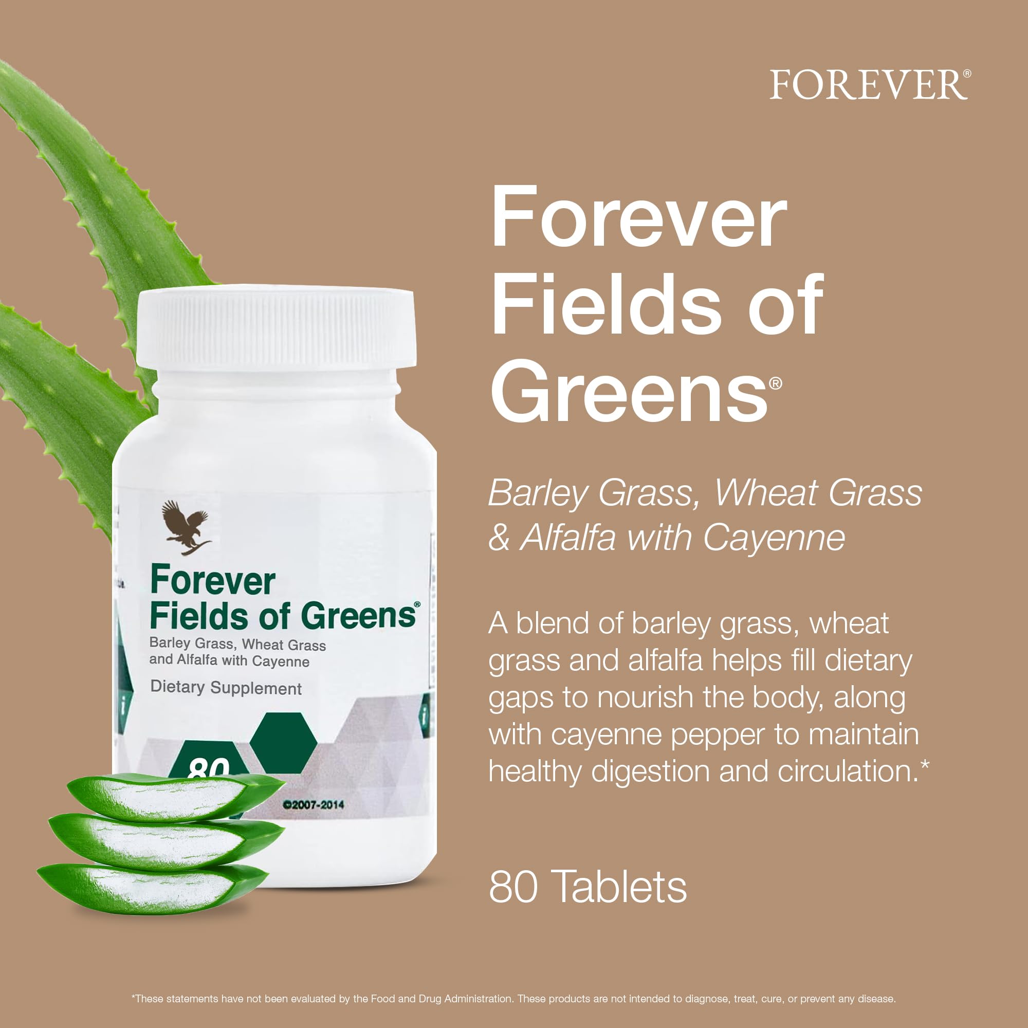 Forever Living Champs de Verdure, emballage soigné facilite l'intégration à votre routine.