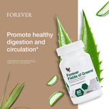 Forever Living Champs de Verdure, verre prêt à préparer un smoothie végétal nutritif.