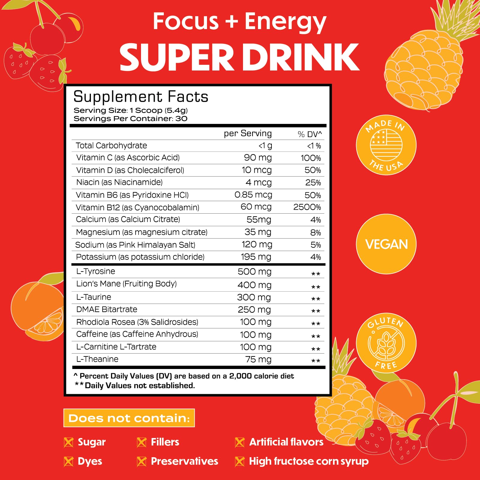 Forgge Energy - verre-saveur-punch-aux-fruits: boisson prête à déguster avec une saveur punch aux fruits.