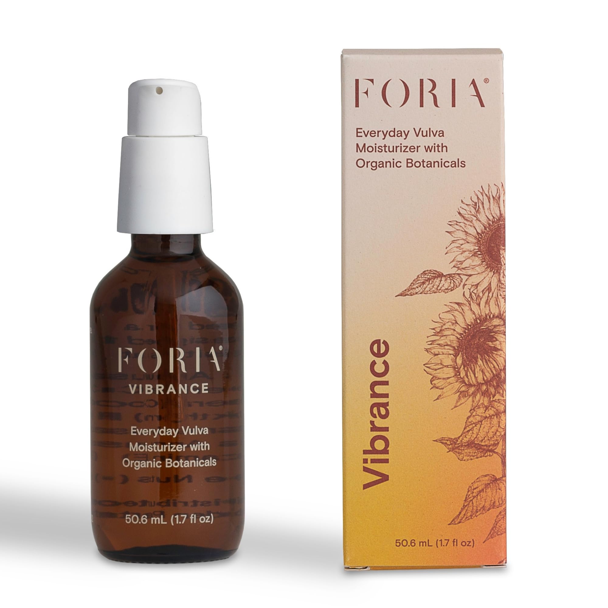 FORIA Everyday Vulva Moisturizer bouteille compacte pour hydratation intime.