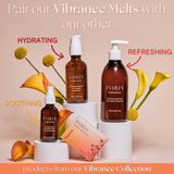 FORIA Vibrance Melts sans parfum respectant la peau sensible.